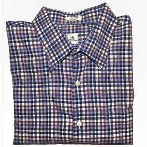 ✅SOLD - Peter Millar Long Sleeve Checkered Dress Shirt XL
